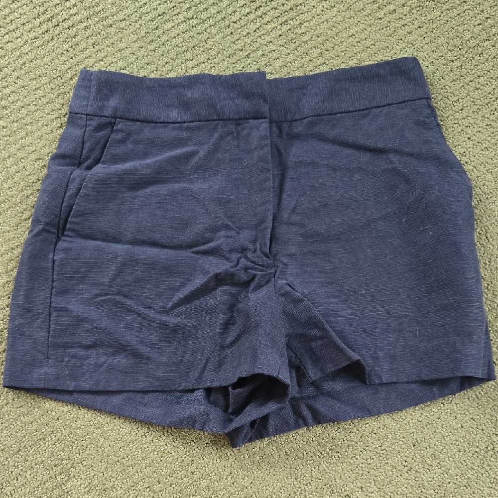 Aritzia High Waist Blue Shorts